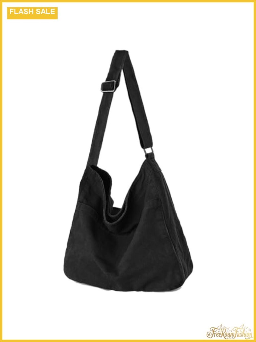 Washed Canvas Crossbody Shoulder Bag Hobo Tote with Laptop Pocket
